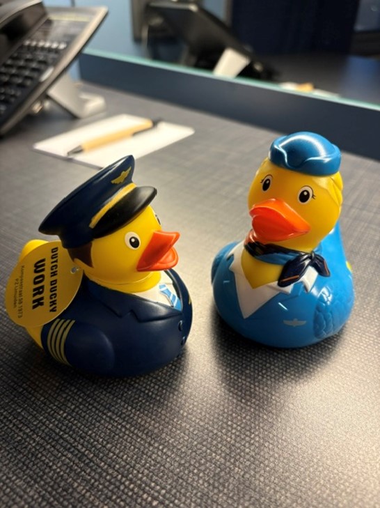 パイロットとキャビンアテンダント