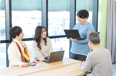 チームワーク　写真