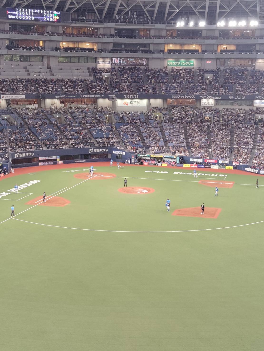 オリックスVS日ハム戦を観戦